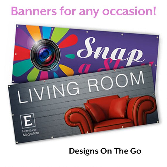 Banner Custom Fully Customizable Printed Premium Vinyl Etsy