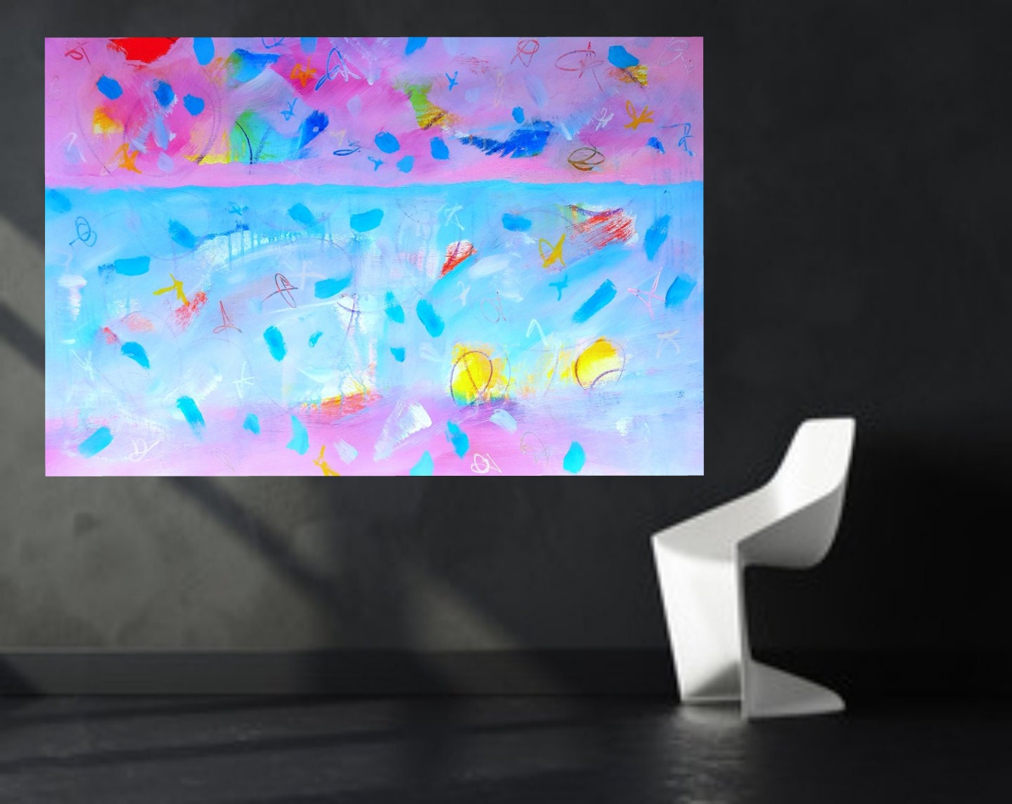 Abstract print PRINTABLE Colorful Abstract wall art, Top Modern