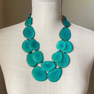Naszyjnik Carmen | Naszyjnik Jade Tagua | Naszyjnik Tagua Bib | Biżuteria Tagua | Biżuteria Resort | Naszyjnik Boho