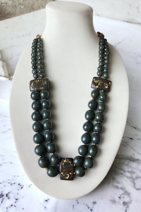 Hunter green necklace sale
