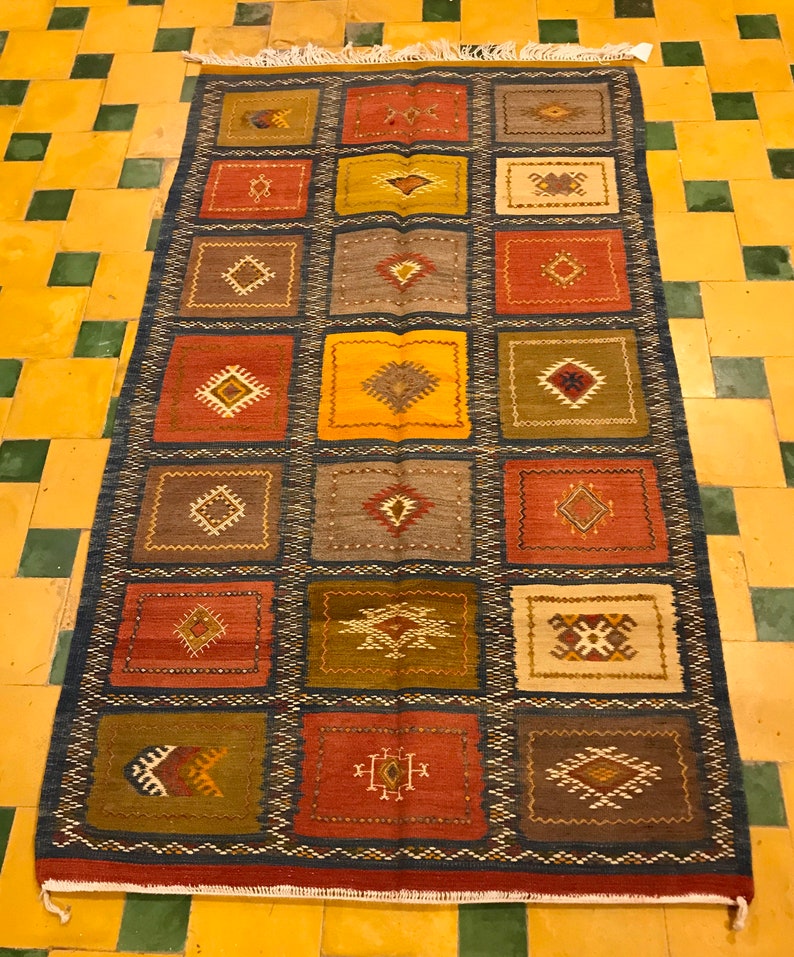 Handmade Moroccan Kilim Etsy
