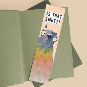 Funny Pigeon Bookmark, Is That Smut? - Romantasy Reader Gift, BookTok, Bird Lover