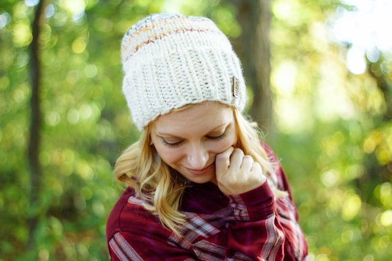 Chunky Knit Slouchy Handmade Multicolor Seamless Hudson Bay