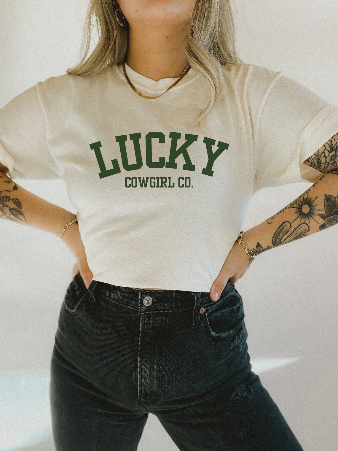 Lucky You Cowgirl Mesh Top main image 0