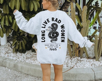 Niech żyje modna bluza damska, modna bluza w stylu zachodnim, z okrągłym dekoltem, modna bluza z okrągłym dekoltem w wężowym stylu, damska bluza z okrągłym dekoltem, damska bluza z okrągłym dekoltem w stylu preppy