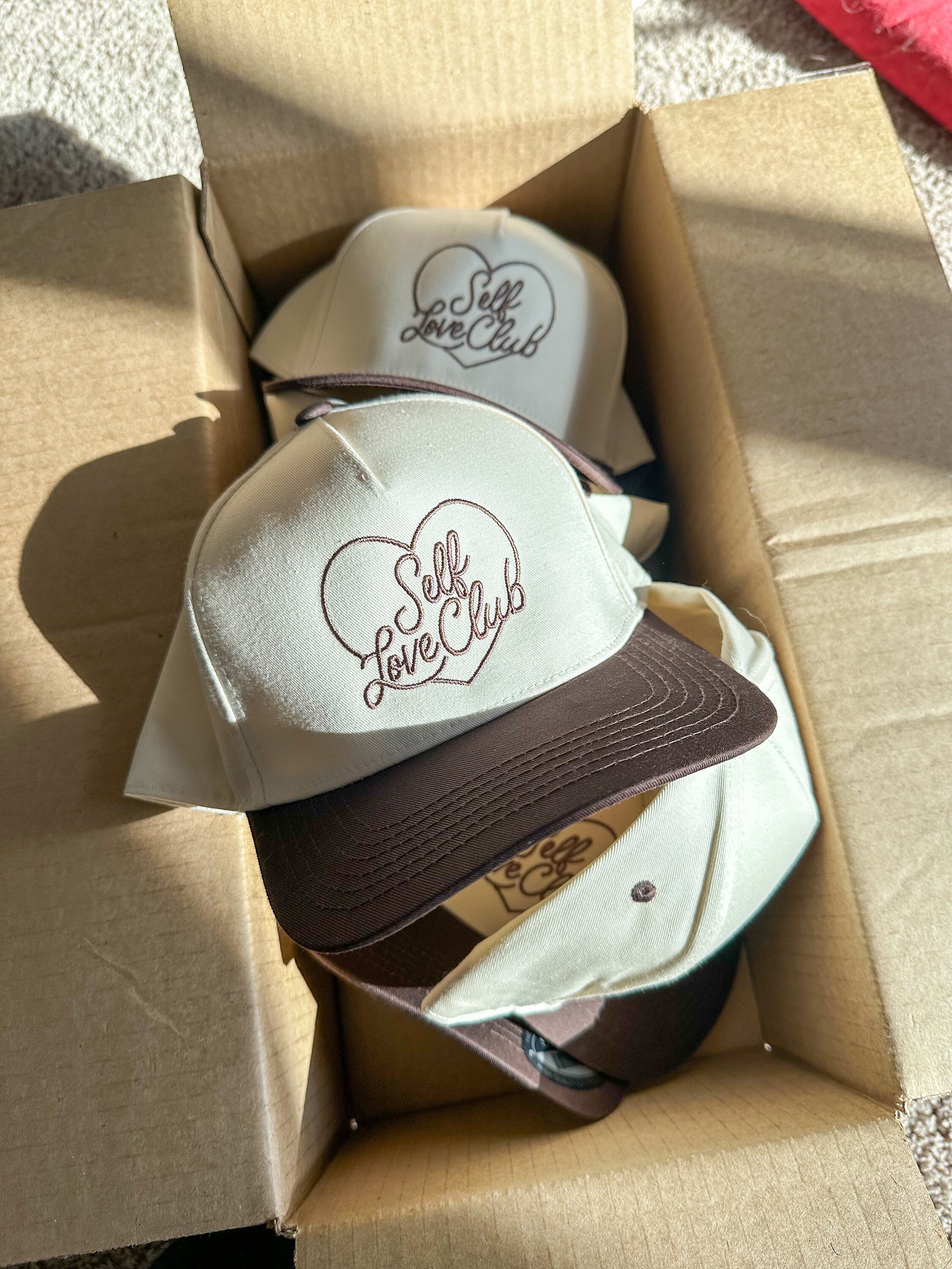 Self Love Club Embroidered Logo Strapback Hat Cap Embroidered  main image 4