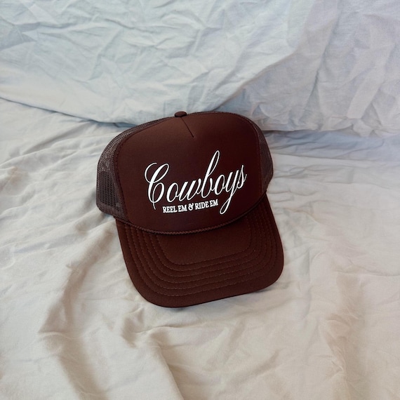 Cowboys Fishing Hat Cowgirl Trucker Hat Country Theme Hat  display picture 1