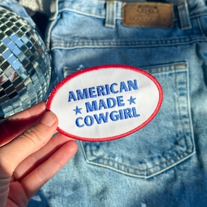 Amerikanischer Cowgirl Aufnäher Western Aufnäher für Jacke Western Patch für Hut Cowboy Patch Eisen auf DIY Patch