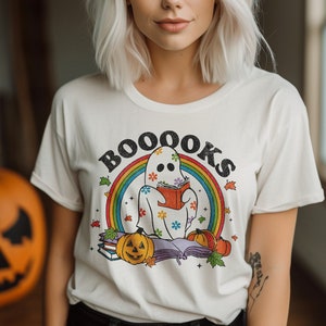 Halloween Gifted Shirt Unisex - Aesthetics Book Tee - Book Loving - Booklover Library - Librarian Ally - Retro Halloween Shirte - Boo King