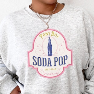 STAY GOLD Ponyboy Sodapop Sweatshirt - The Outsiders Movie Unisex Pullover - 1950's Classic Literature - Greaser Sweater - TR