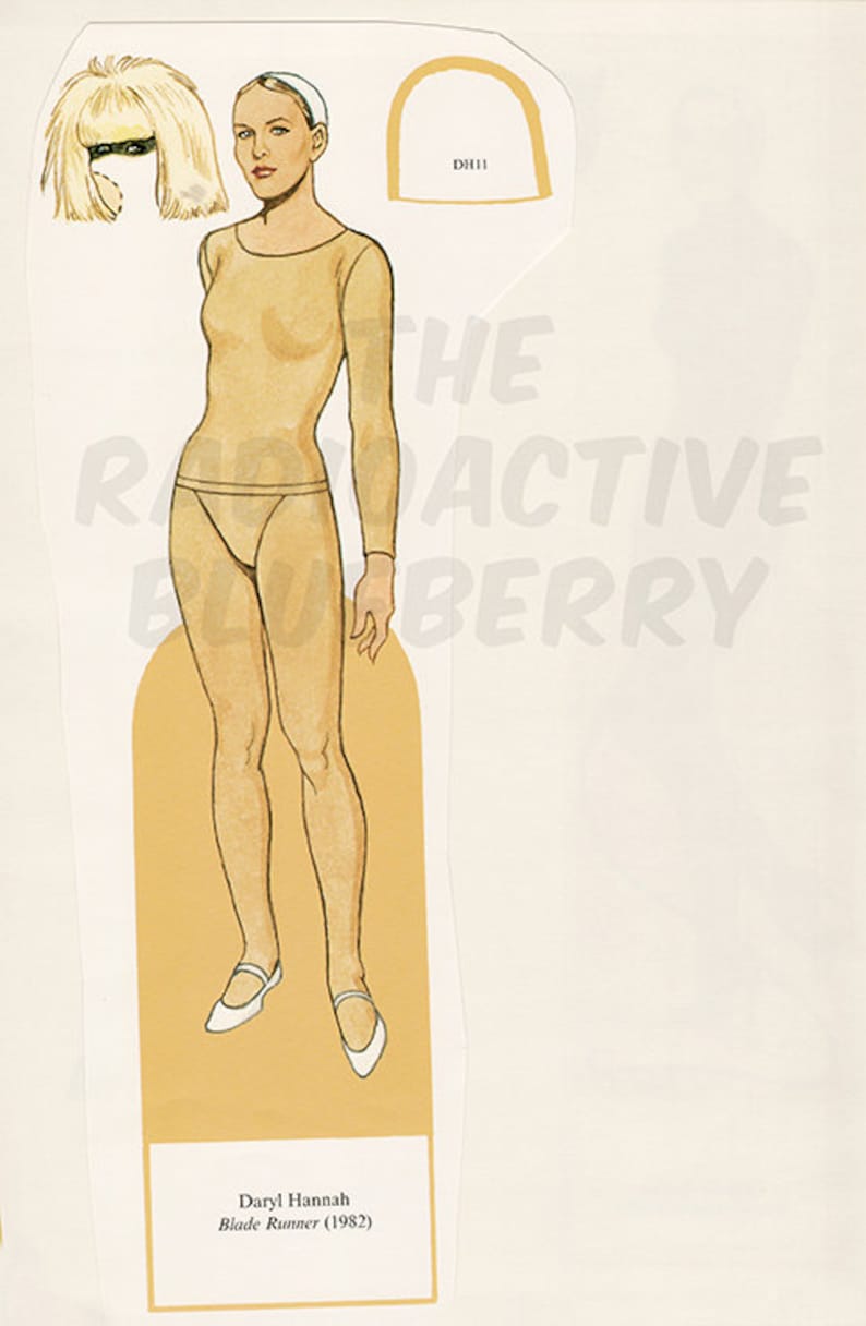 1980s Hollywood Movie Stars Paper Dolls with 12 Outfits Digital Download Clip Art VOLUME 1