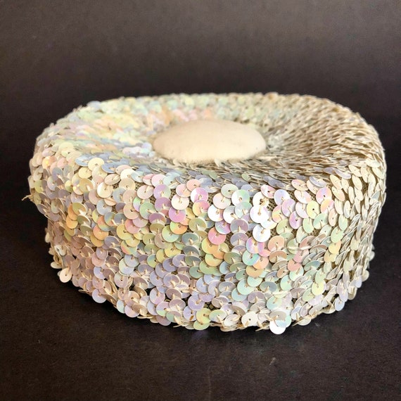 1960s Skol Nips Formal Rainbow Sequined Pillbox Ha