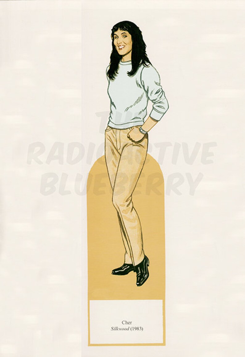 1980s Hollywood Movie Stars Paper Dolls with 12 Outfits Digital Download Clip Art VOLUME 1