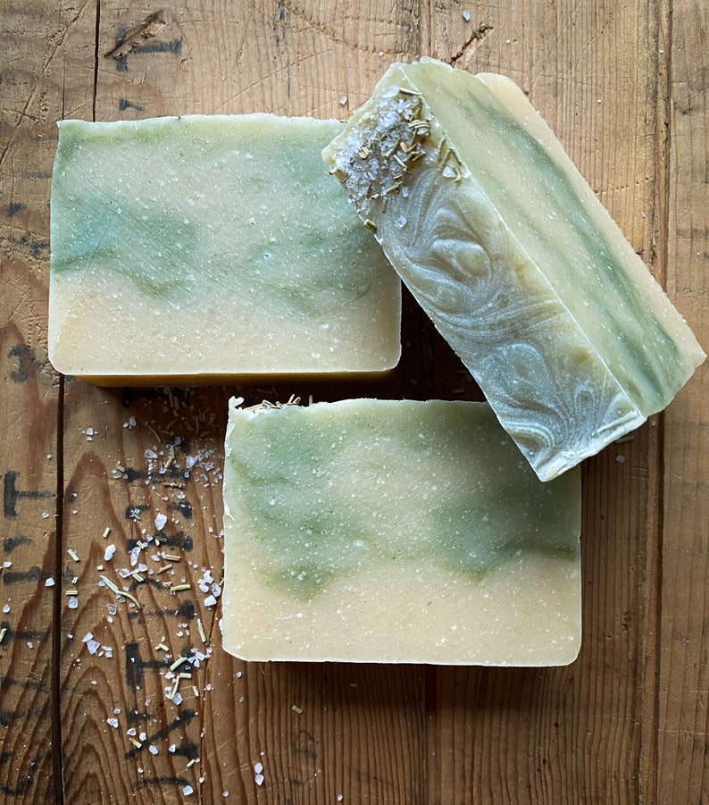 Rosemary Spearmint Double Butter Oat Milk Soap image 3