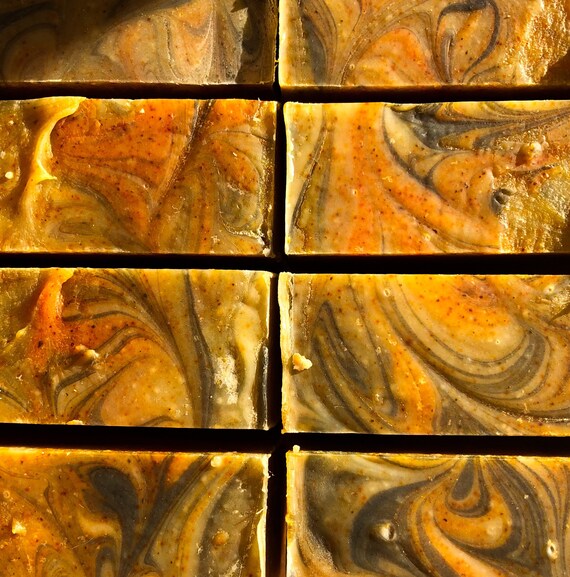 Orange Clove Vermont Goats Milk Soap w/ Activated Charcoal