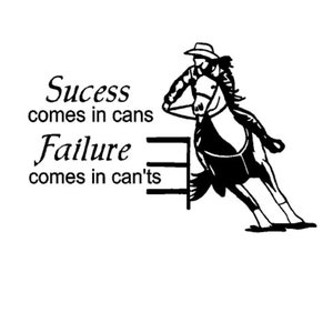 Barrel Racer Sucess comes in cans
