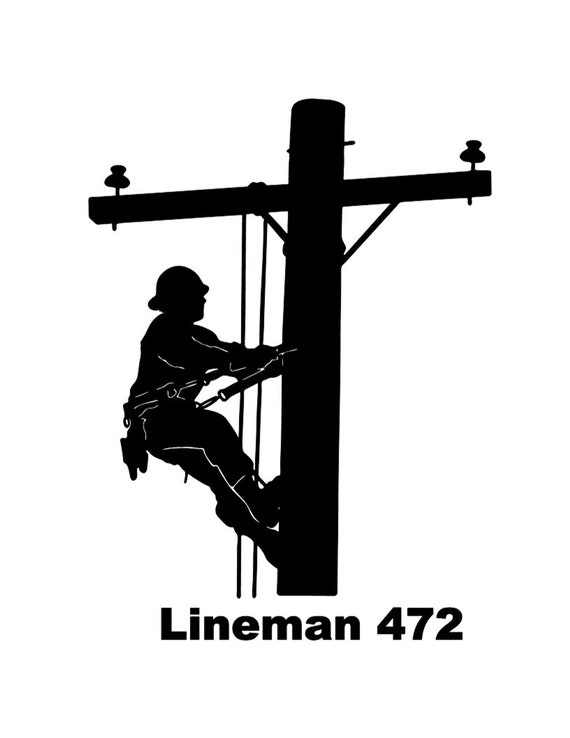 Lineman decals on sale