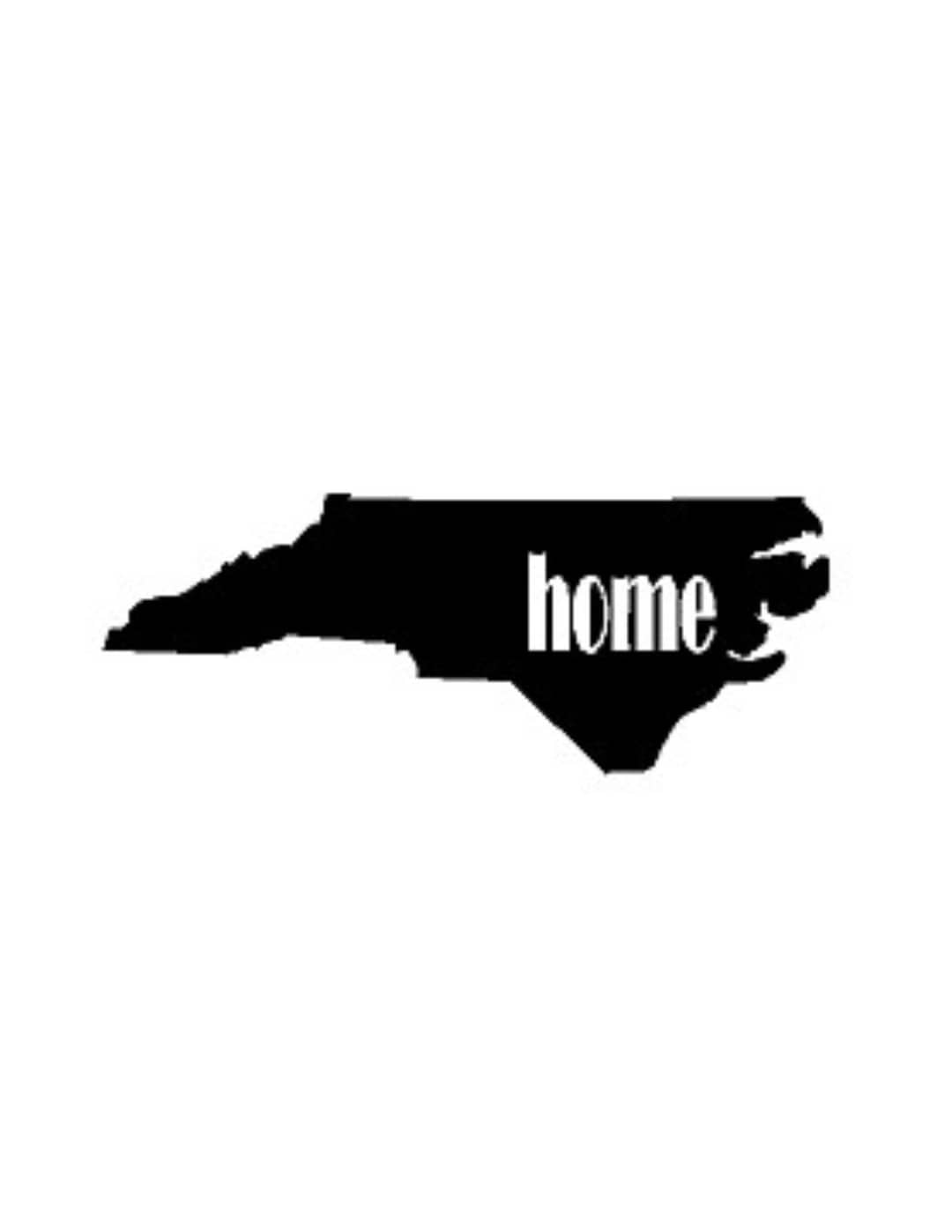 North Carolina Home State Decal // Car Decal // Car Vinyl Sticker ...
