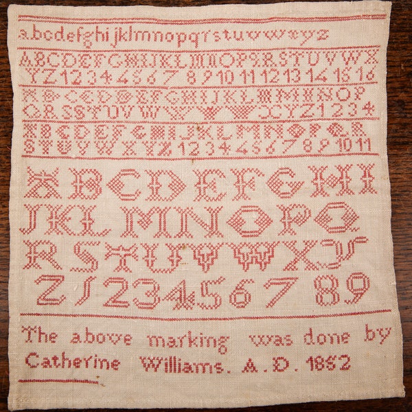 Catherine Williams 1852 - Reproduction Sampler (PDF)