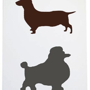 Stencil 2 dogs A4 size