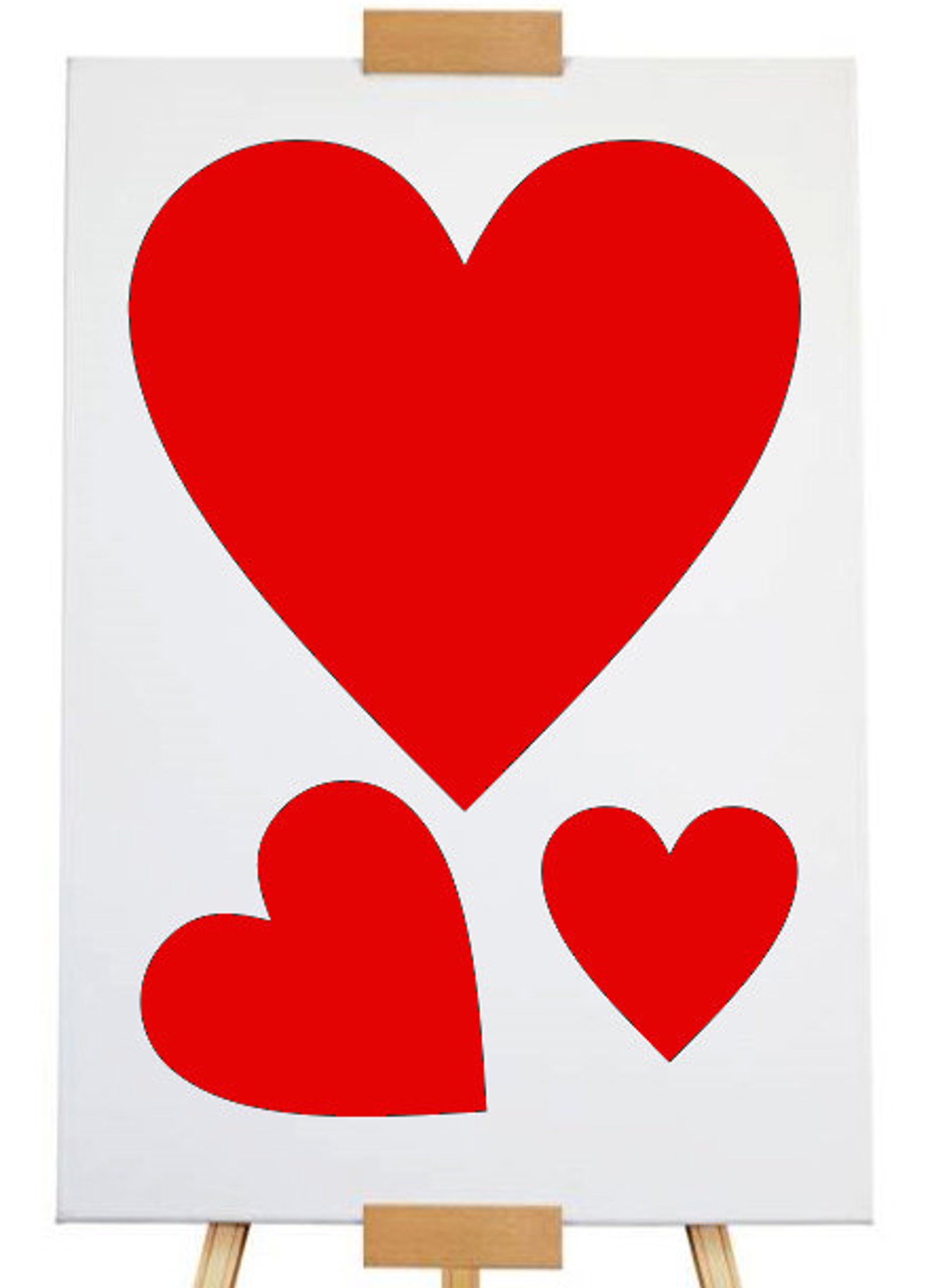 Stencil 3 Hearts A4 Size Etsy