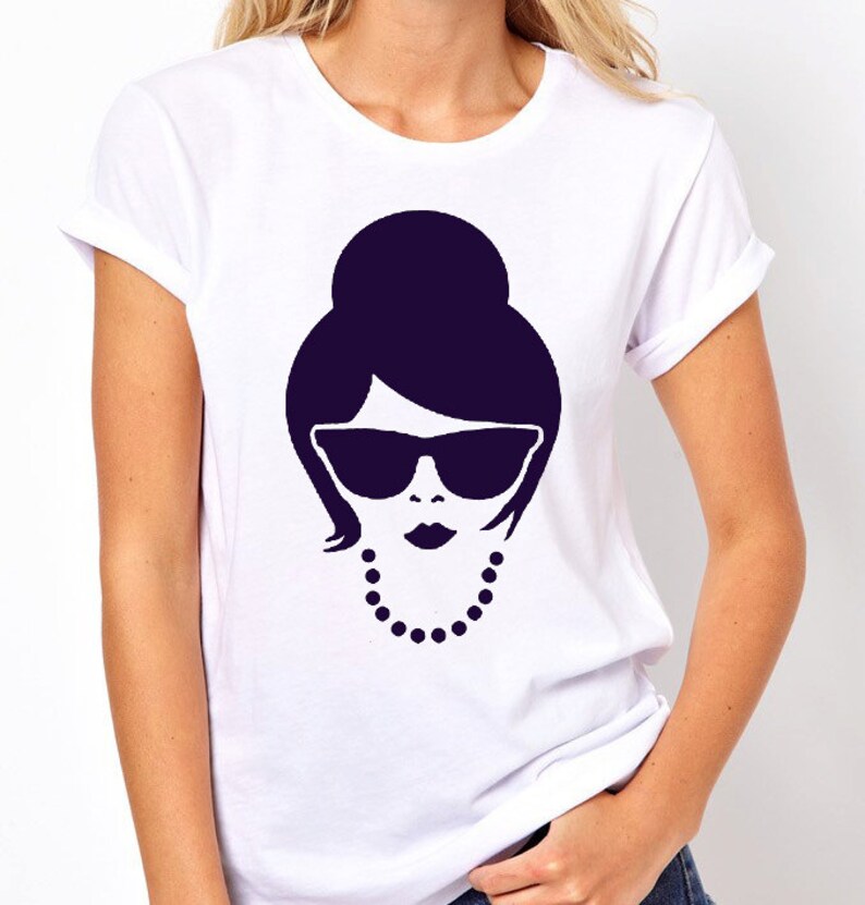 Stencil Women With Sunglasses A4 Size Etsy