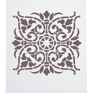 Stencil damask 18,5 x 18,5cm - 7 3/8&quot; x 7 3/8&quot;