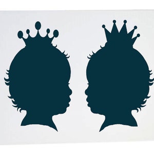 Stencil childrens head - kids heads