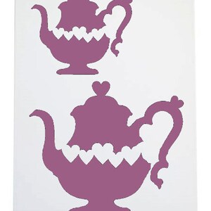 Stencil coffee pot A4 size