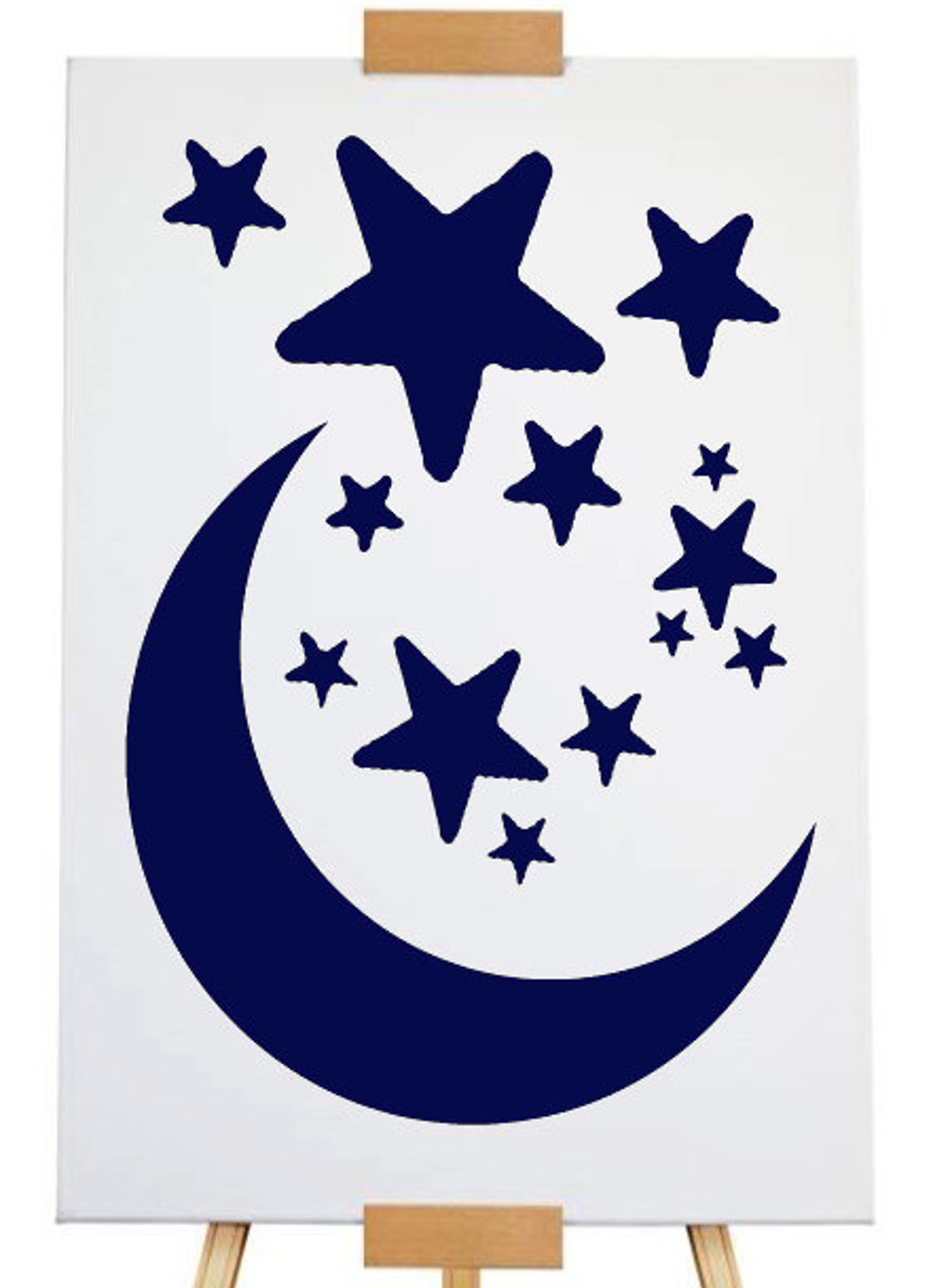 Stencil Moon And Stars A4 Size Etsy