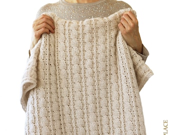 PADRÃO DE CROCHÊ: Padrão de manta de crochê/Afegão de crochê/Cobertor de crochê com cabos/Como fazer cabos de crochê/Cobertor de crochê moderno