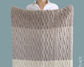 PATRON PDF AU CROCHET : couverture galaxie/couverture au crochet avec torsades/couverture pour bébé avec torsades/couverture au crochet moderne en format PDF/au crochet pour bébé afghan