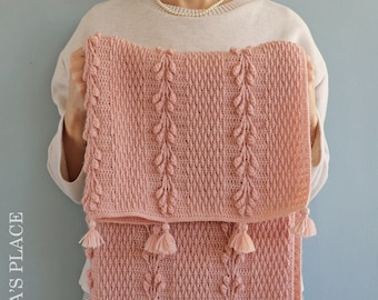 CROCHET PATTERN: Soho Blanket/Crochet Baby Blanket/Modern Crochet Afghan/Step-by-step Crochet Blanket Tutorial/Baby Crochet/Cute Crochet