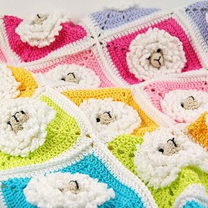 Crochet blanket pattern/Little Sheep Baby Blanket pattern/Step-by-step tutorial/Baby blanket pattern /Animal blanket pattern/Crochet pattern