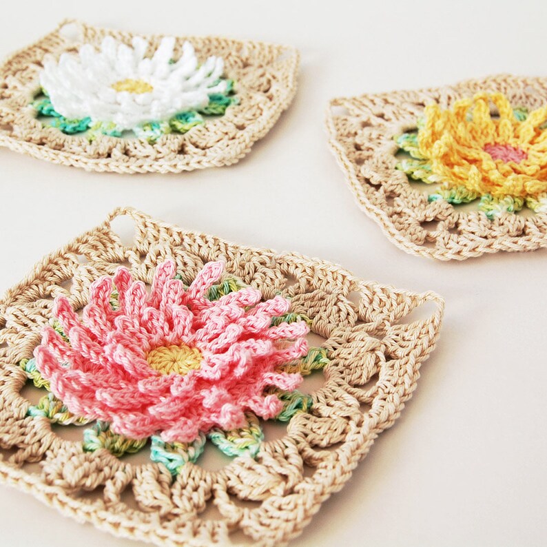 CROCHET PATTERN English Garden Blanket/granny Square Etsy Canada