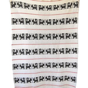 CROCHET PATTERN: Timi Blanket/Mosaic Crochet Blanket/Baby Blanket/Modern Crochet Afghan/Easy to Make Baby Blanket/Crochet Blanket with Dogs image 3