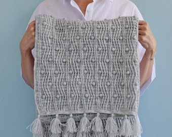 CROCHET PDF PATTERN: Pearl Blanket/Modern Crochet Afghan/Bobble stitch Blanket/Textured Blanket/Crochet Baby Blanket/Step-by-step Tutorial