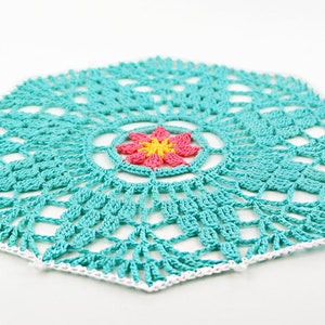 CROCHET PATTERN: Follow Me Doily/Easy To Make Mandala/Step-by-step Tutorial/Modern Doily/Crochet Mandala/Easy Crochet Pattern For Beginners image 1