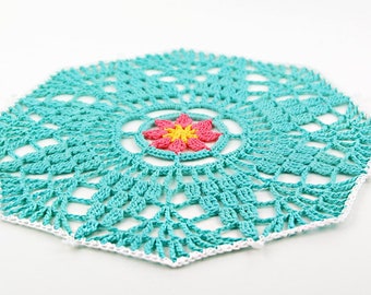 CROCHET PATTERN: Follow Me Doily/Easy To Make Mandala/Step-by-step Tutorial/Modern Doily/Crochet Mandala/Easy Crochet Pattern For Beginners