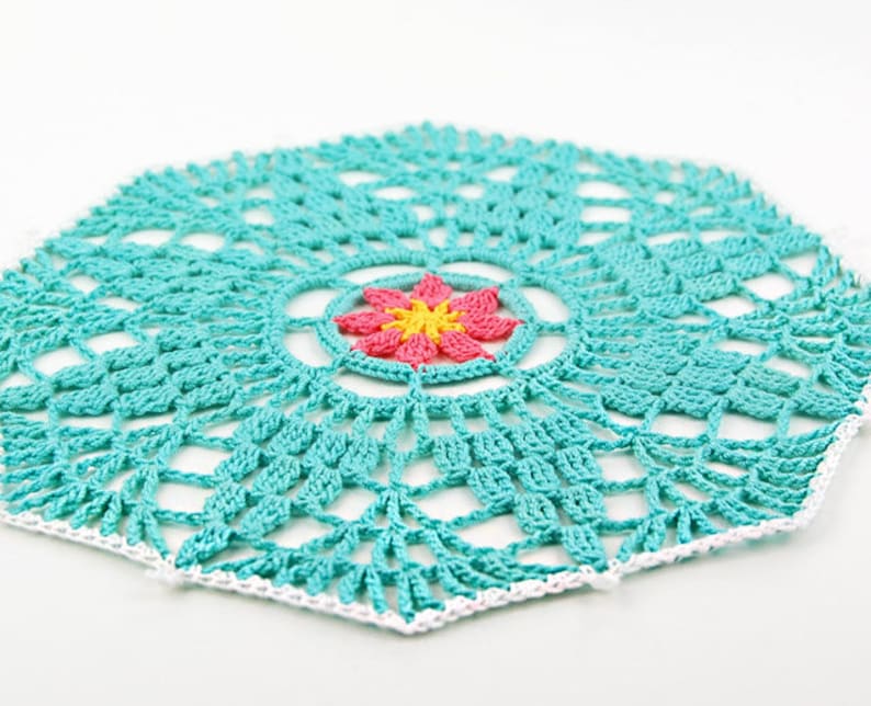 CROCHET PATTERN: Follow Me Doily/Easy To Make Mandala/Step-by-step Tutorial/Modern Doily/Crochet Mandala/Easy Crochet Pattern For Beginners image 1