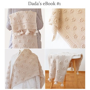 Dada's crochet pattern eBook #1 /Into the Woods Blanket & Weldy Shawl/