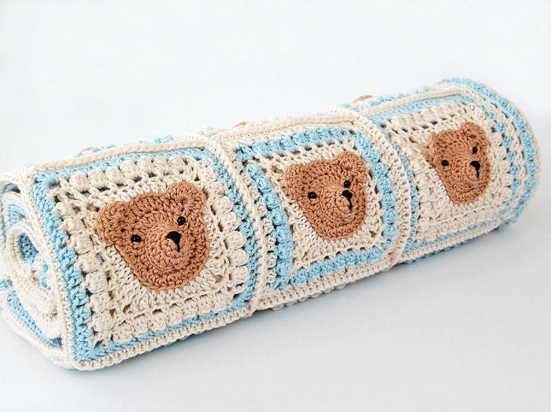 CROCHET PATTERN Teddy Bear Baby Blanket/stepbystep Etsy UK