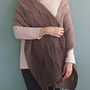 CROCHET PDF PATTERN: Elody Shawl/Crochet Wrap/Modern Crochet Shawl/Crochet Patterns for Women/Womens Scarf Pattern/Textured Crochet Wrap image 5