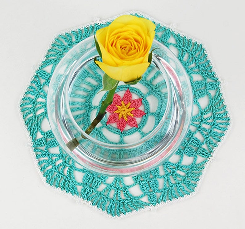 CROCHET PATTERN: Follow Me Doily/Easy To Make Mandala/Step-by-step Tutorial/Modern Doily/Crochet Mandala/Easy Crochet Pattern For Beginners image 5