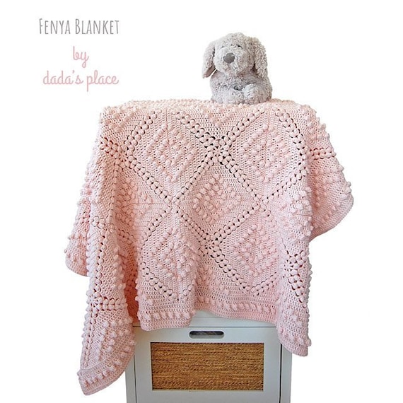 CROCHET PATTERN Fenya blanket / Vintage style crochet blanket Etsy