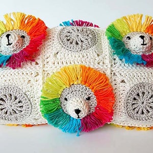 Crochet Pattern Baby Blanket / Baby blanket crochet / Rainbow image 6