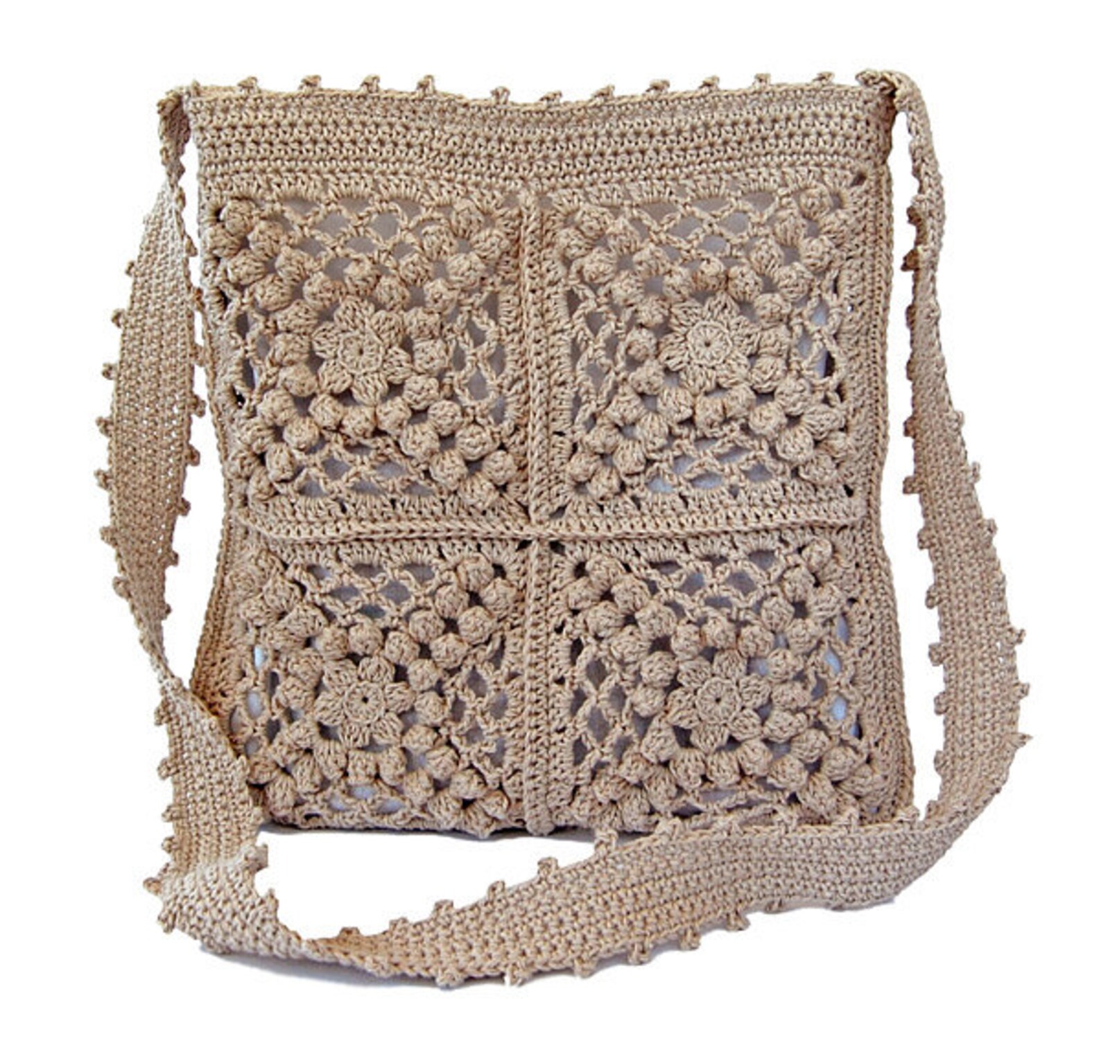 CROCHET PATTERN Boho Bag/granny Square Bag/crochet Shoulder Etsy