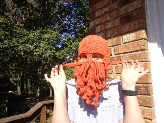 Hats Octopus Funny Halloween Mask Chemo 