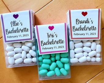 Custom Tic Tac Bachelorette Party Labels Personalized Tic Tac Labels Wedding Tic Tac Labels Personalized Tic Tac Labels Party Favor Qty 12