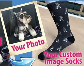 Custom Logo Gift Socks Pet Photo Socks Custom Design Socks Personalized Socks Pets Face on Socks Picture Photo Gift Custom Photo Fun Socks